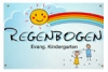 Schild Kindergarten Regenbogen